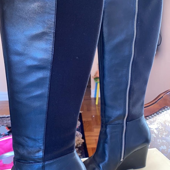 Shoes - Michael Kors knee bromley wedge boots